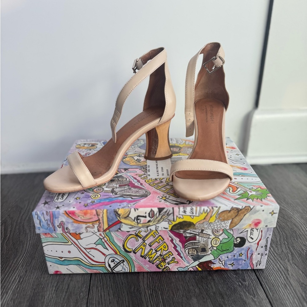Jeffrey Campbell Nude Strappy Heels